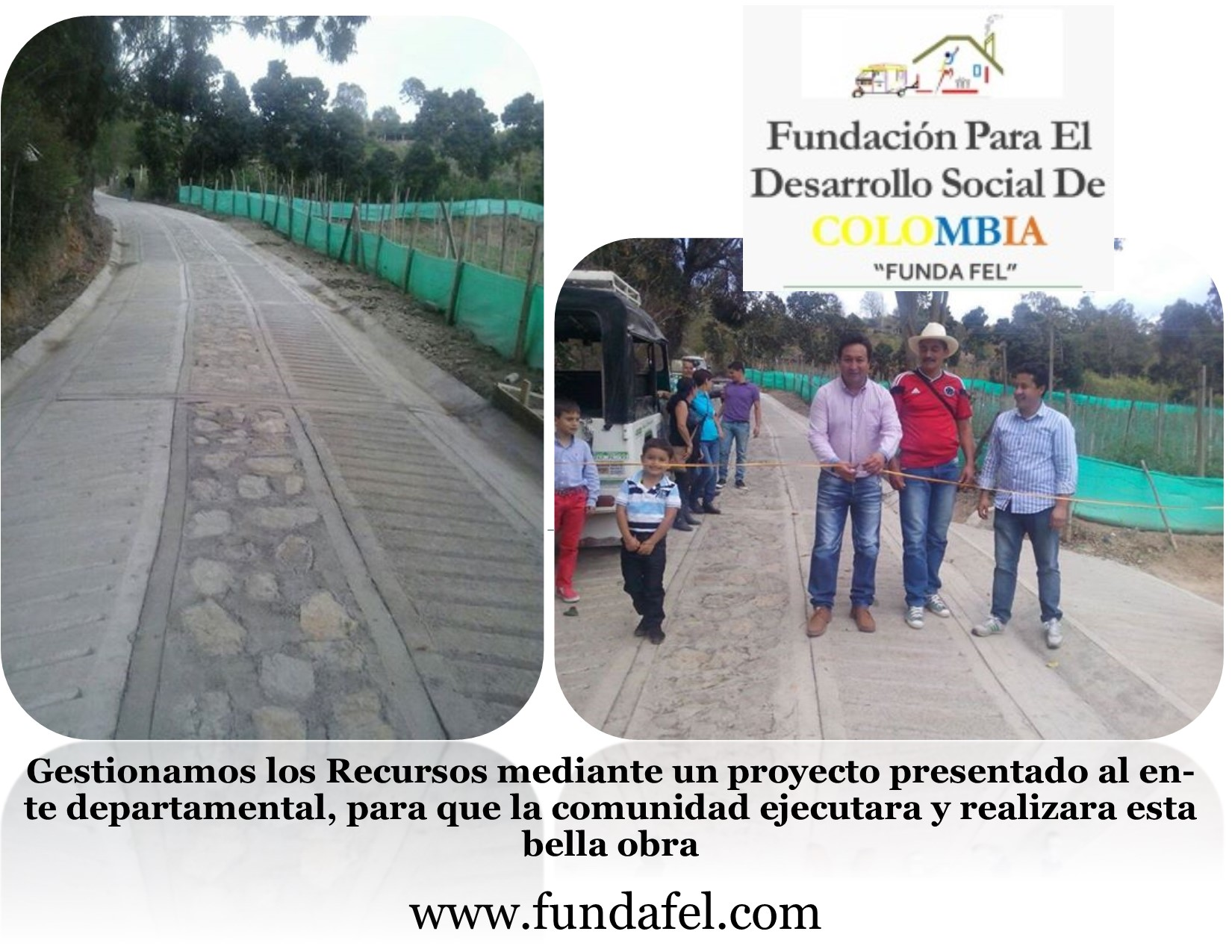Proyecto comunitario de vía rural