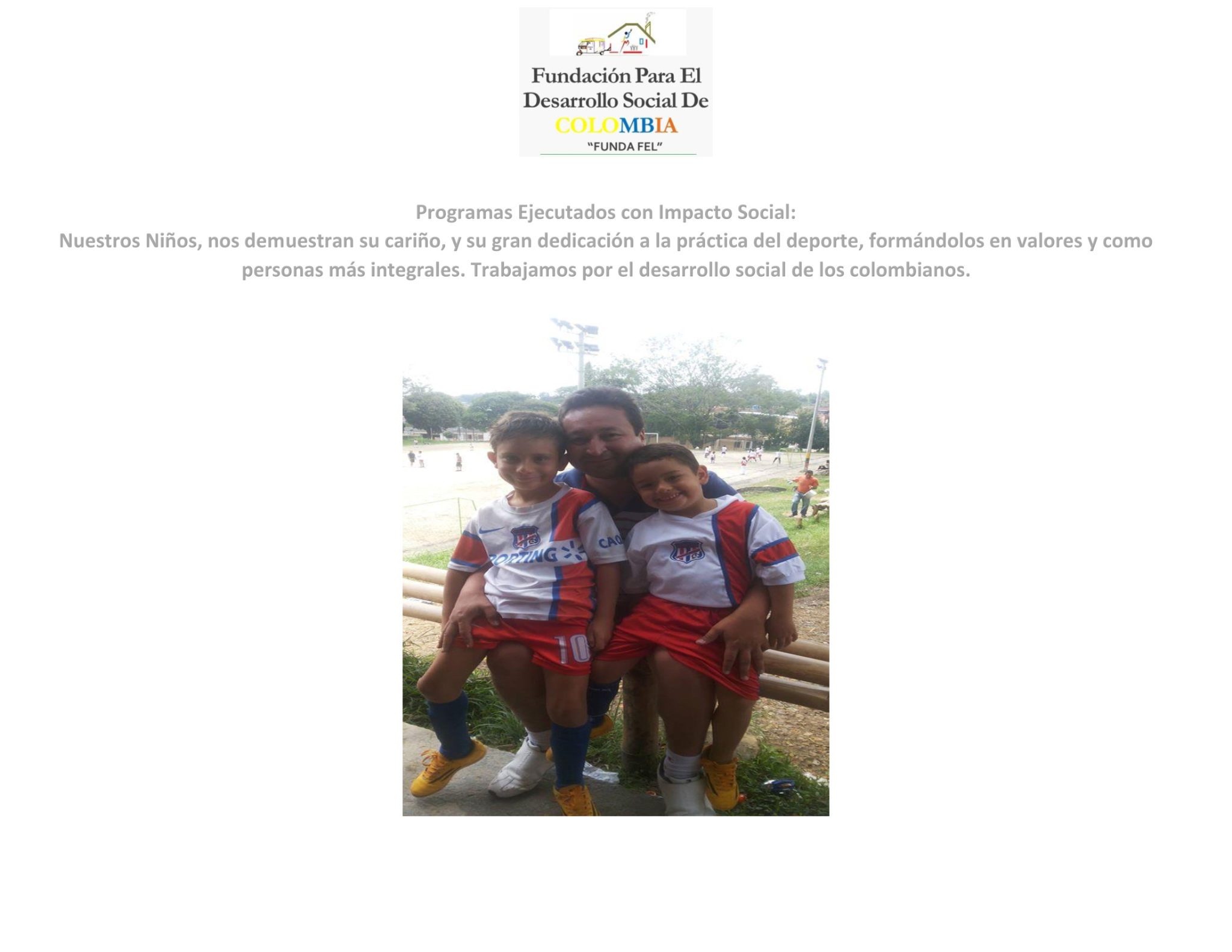 Formación deportiva para niños