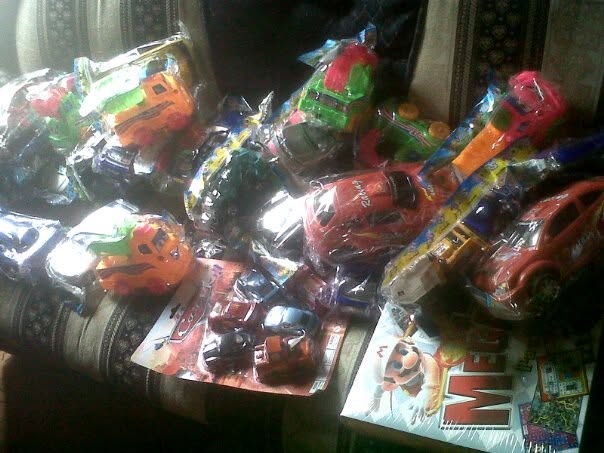 Juguetes preparados para entrega