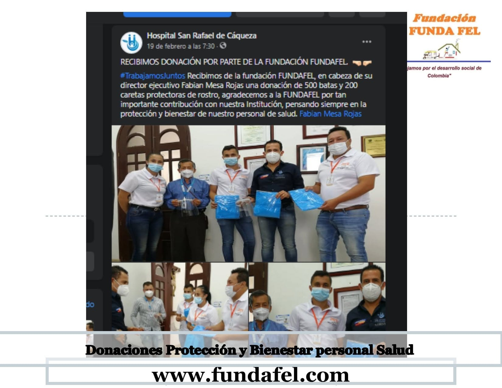 Donación al Hospital San Rafael de Cáqueza
